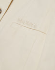 Max And Co Ivory Cotton Blazer