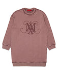Max And Co Mauve Logo Sweat Dress