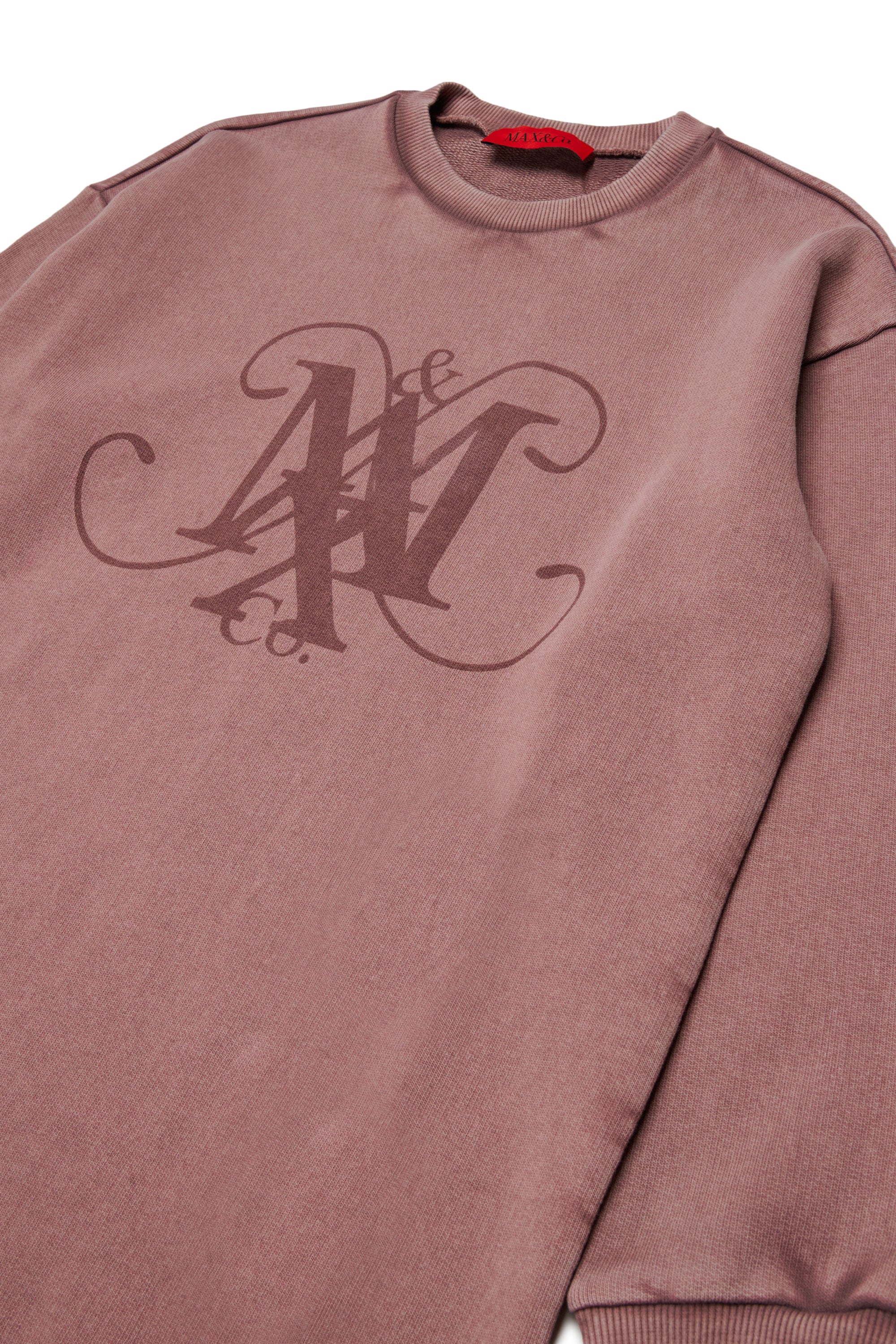 Max And Co Mauve Logo Sweat Dress
