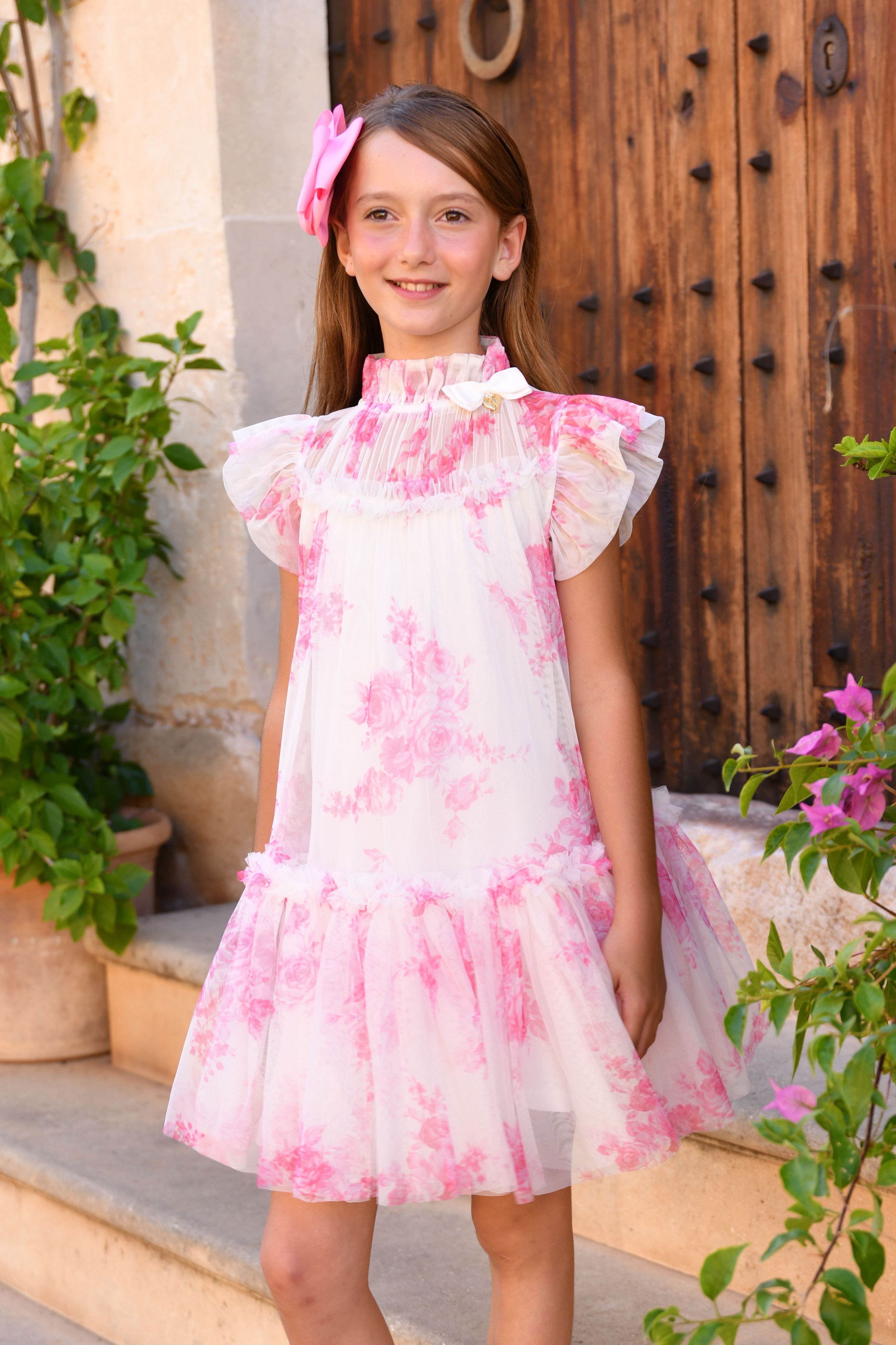 Angels Face Marigold Roses Dress