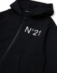 No21 Black Zip Up Hoodie