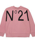 No21 Pink Drop Shoulder Sweatshirt