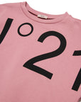 No21 Pink Drop Shoulder Sweatshirt
