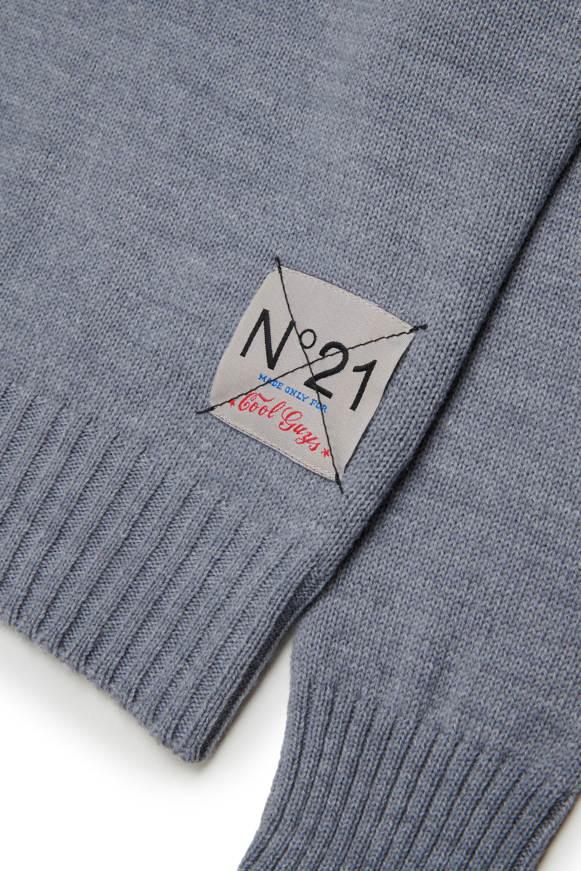 No21 Grey Contrast Collar Polo