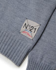 No21 Grey Contrast Collar Polo