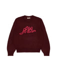 No21 Maroon Red Logo Knit Sweater