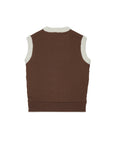 No21 Off White Chevron Pattern Knit Vest