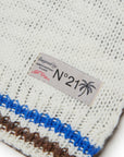 No21 Off White Chevron Pattern Knit Vest