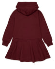 No21 Maroon Half Zip Sweat Dress
