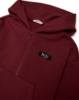 No21 Maroon Half Zip Sweat Dress