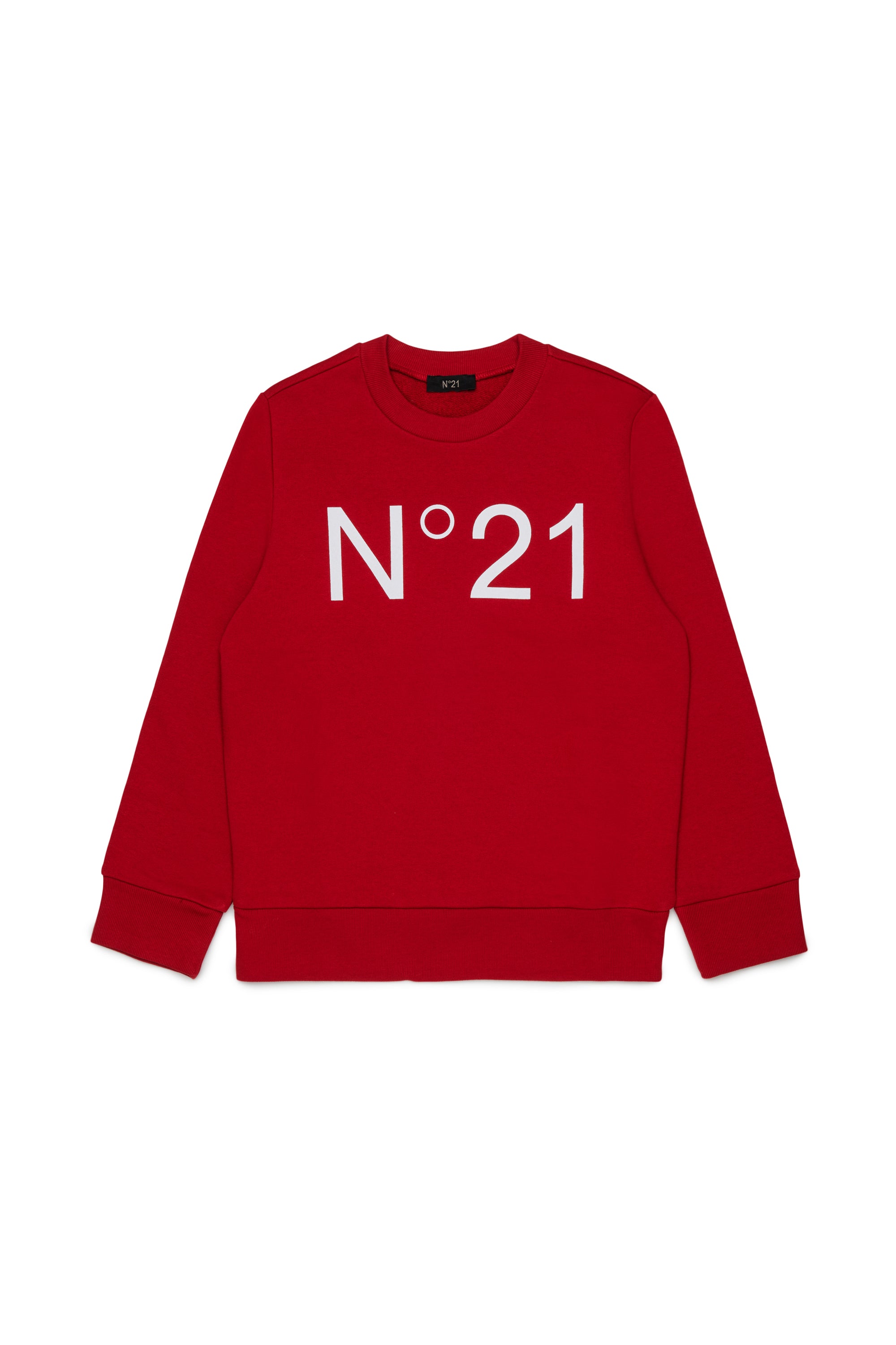 No21 Red Sweatshirt With White Logo