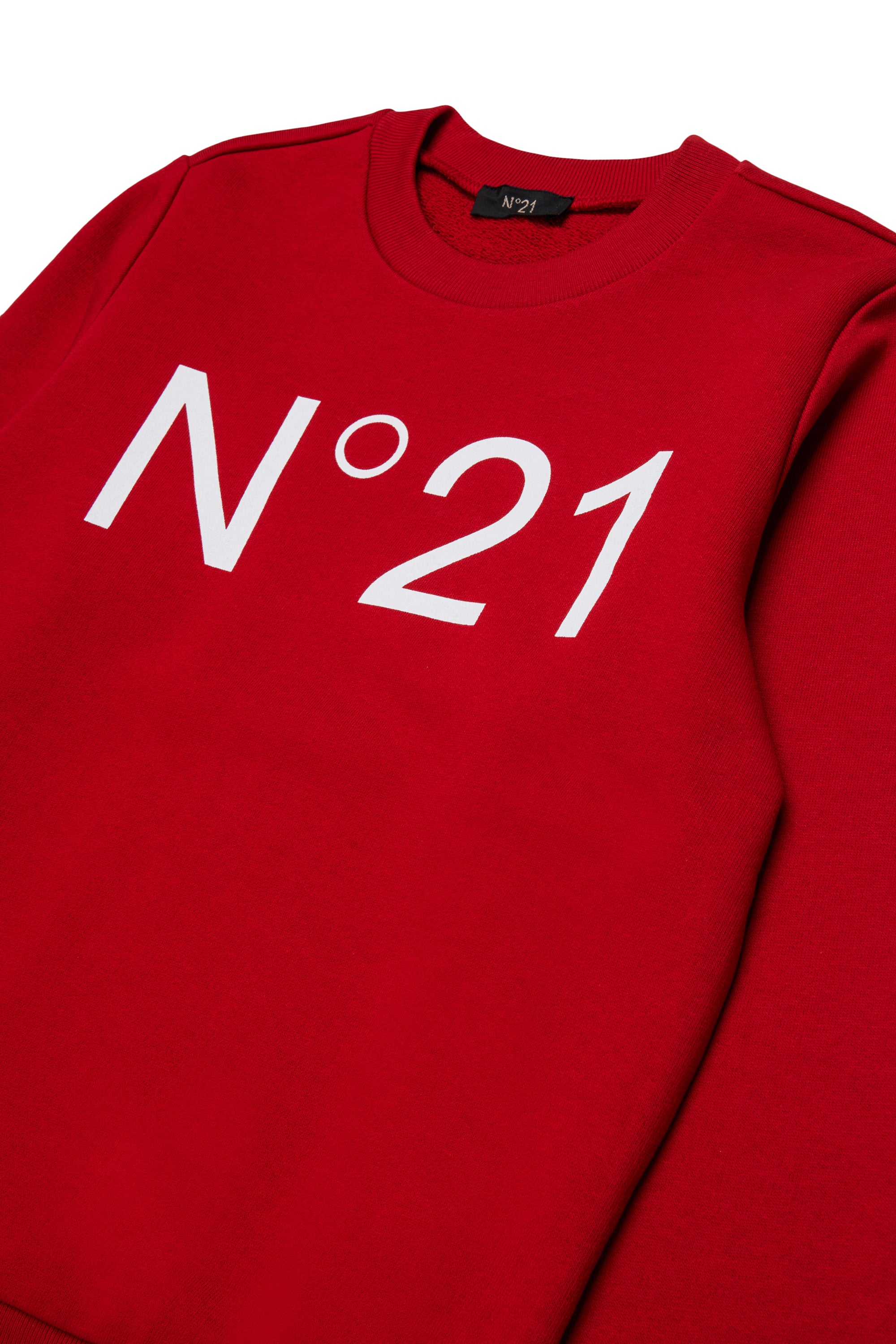 No21 Red Sweatshirt With White Logo