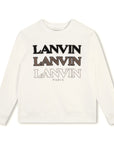 Lanvin Off White Outline Sweatshirt