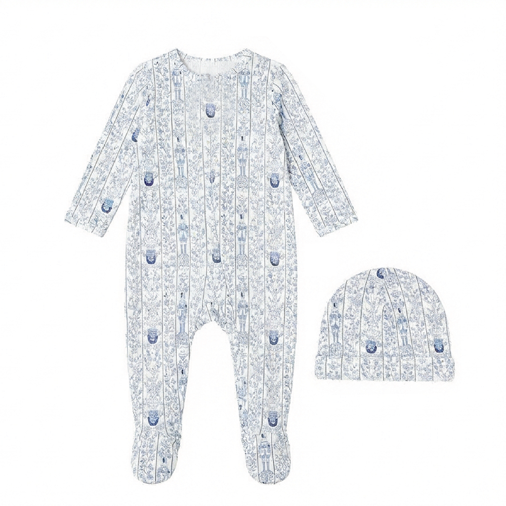 Bopop Toy Soldier Blue Pajama Footie