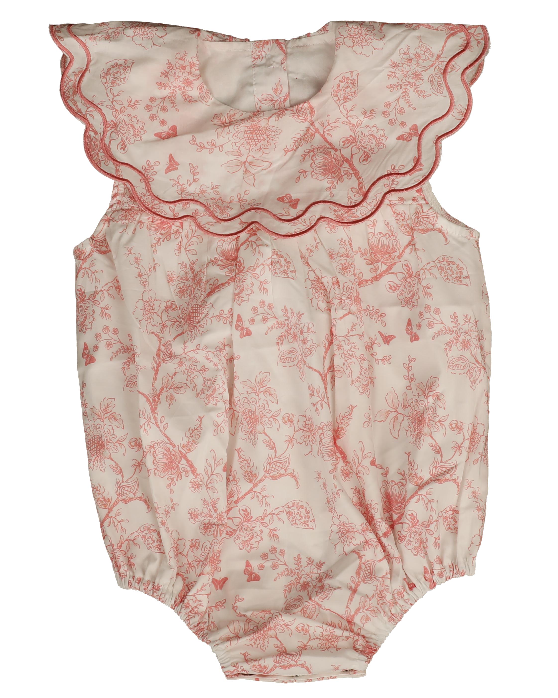 Noma Coral Toile Print Romper
