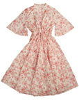 Noma Coral Toile Print Waisted Dress