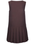 Jessie And James Brown Herringbone Nelly Pinafore Dress