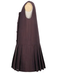 Jessie And James Brown Herringbone Nelly Pinafore Dress