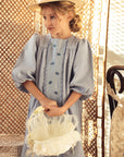 Pompomme Blueberry Embroidered Dress