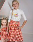 Kix Picnic Gingham Skirt Set