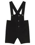 PomPomme Black Button Overall