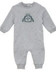 Mini P Velvet Emblem Jumper Grey / Teal