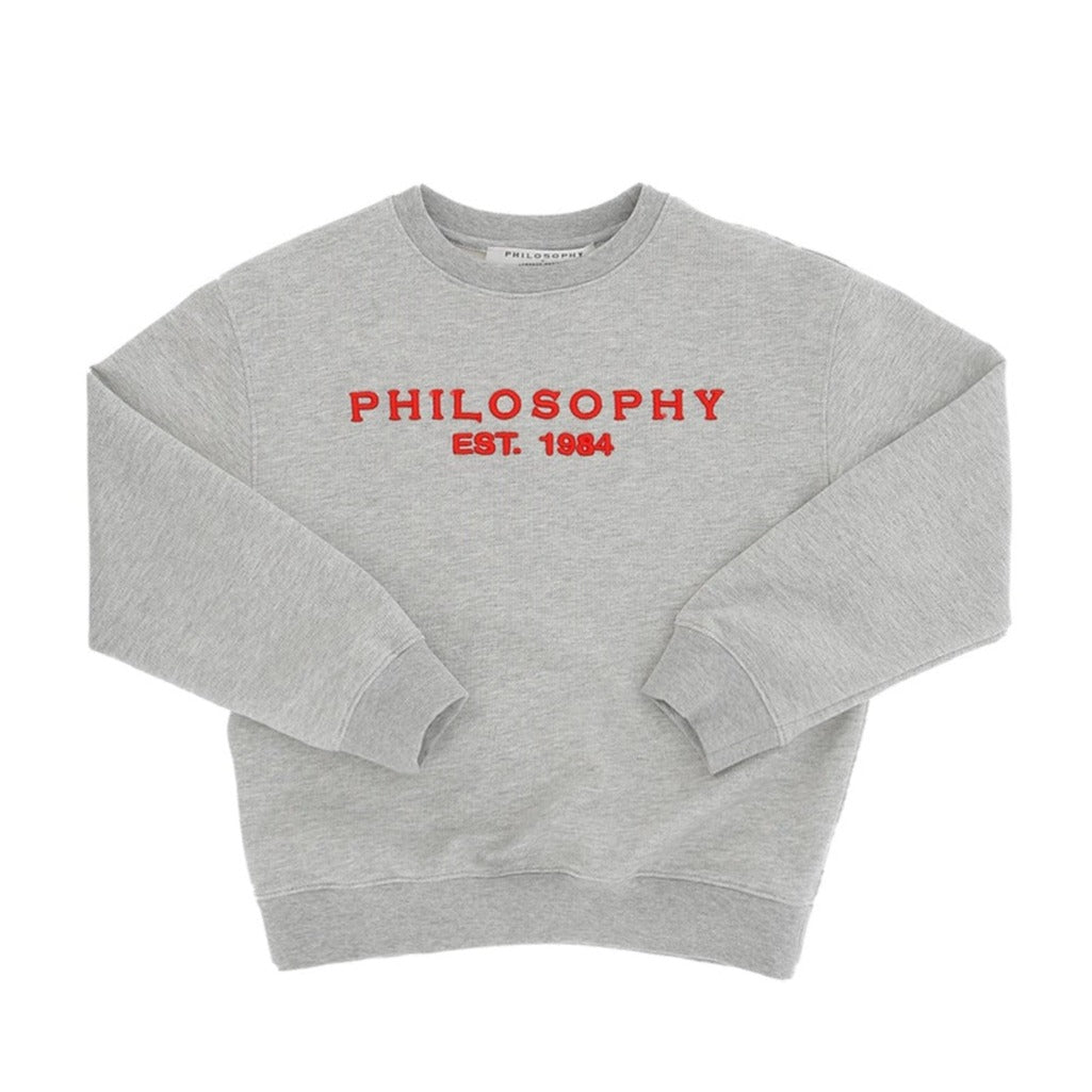 Philosophy Grey Crewneck Sweatshirt