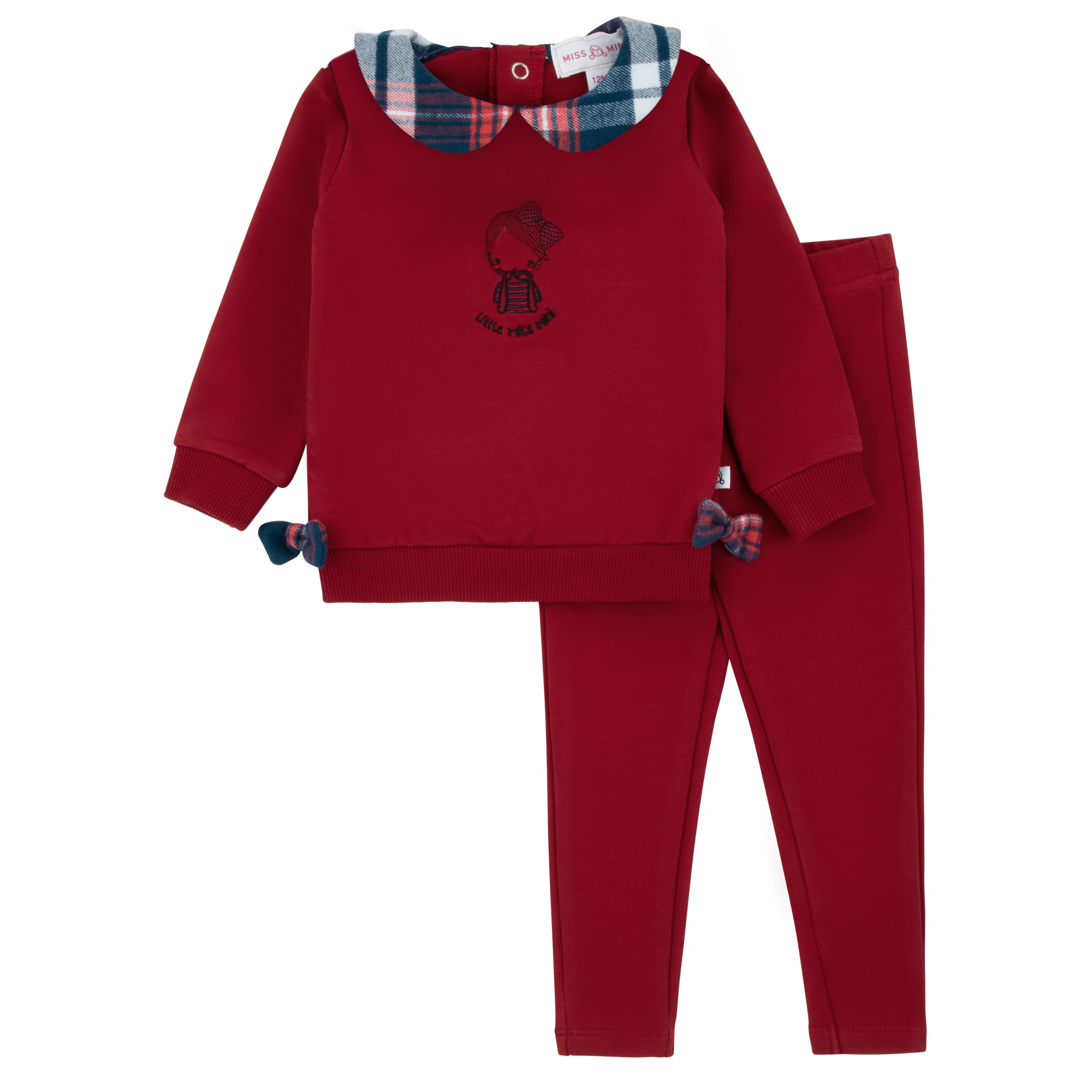 Miss Mini Girl Plaid Pals Toddler Set