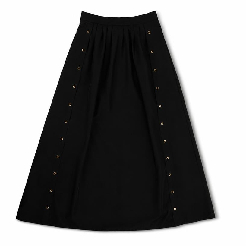 La Nina Black Buckle Vest &amp; Midi Skirt