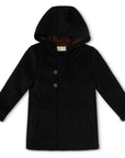 La Nina Black Wool Coat