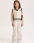 Philosophy Knit Vest With Bows On The Side