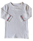 Lil Legs White Stripe 3/4 Sleeve T-Shirt