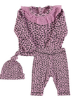 Piupiuchick Pink Animal Print Set