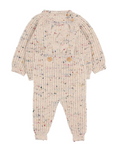 Buho Natural Botonato Jumper Set