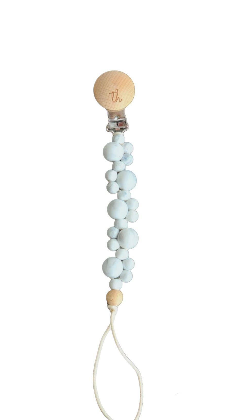 Adora Blue Leopard Pacifier Clip Adora Blue Leopard Pacifier Clip