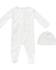 Kipp Leaf Motif Footie + Hat