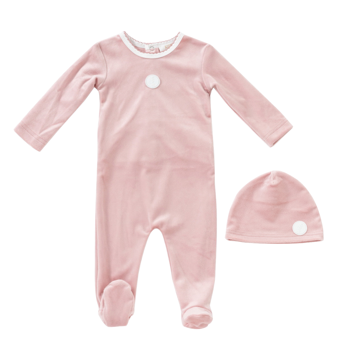 Kipp Leaf Motif Footie + Hat