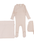 Lilette Pale Pink Pointel Footie Set