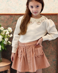 Emile Et Ida Cream Collared Sweater