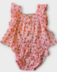 Piupiuchick Pink Flowers Bloomer Set