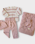 Li + Me Pale Rose Knit Set