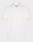 Ao76 White Carter Logo Polo