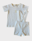 Bonjoy Ivory Yellow Lemonade Suspender Set