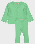 MarMar Copenhagen Cale Green Cardigan Set