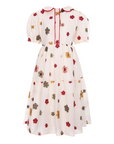 Pernille Multicolored Flower Embroidered Dress