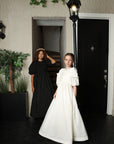 Little Tempest Black Taffeta Gown
