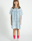 Piupiuchick Light Denim Knee Length Dress