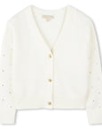 Michael Kors Cream Knitted Cardigan