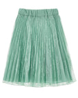 Alberta Ferretti Pleated Lace Skirt