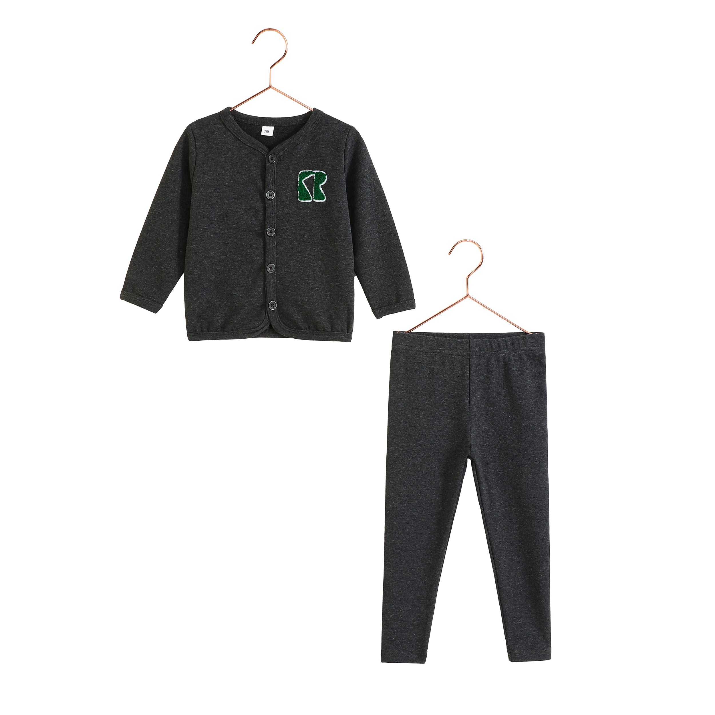 RetroKid Rowan Grey Baby Boy Sweater Set